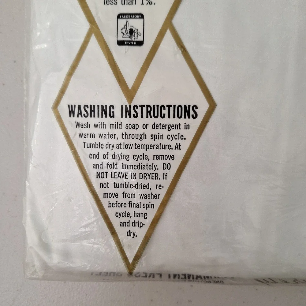 VTG Surety Deluxe No-Iron Perm. Press Combed Percale Double Bottom Fitted Sheet